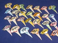 COLLECTABLE VINTAGE Toni Raymond Devon Pottery Sandwich Markers 1950s SELECTION