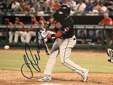 Abraham Almonte Signed Autographed 8x10 Photo Cleveland Indians Coa