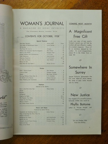 Woman's Journal - Oct 1938, Stanley Reed cover, Charles Laughton - Picture 2 of 4