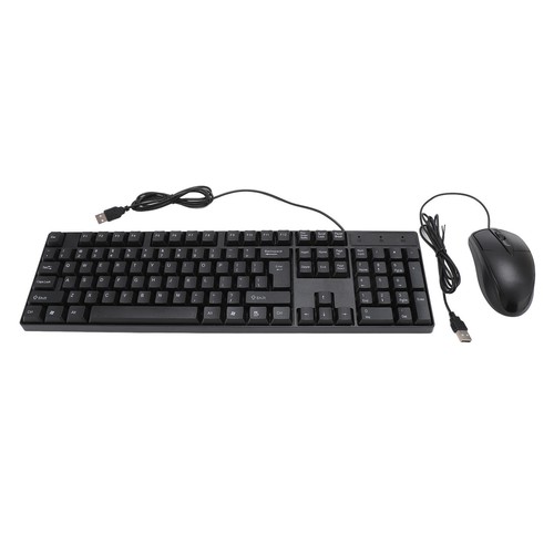 New Wired USB Keyboard Mouse Set Ergonomic 104 Keys Keyboard Comfortable Grip Mo - Picture 11 of 24