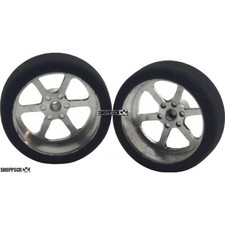 Pro Track Roadster in Plain 3/4" Foam Drag Front Wheels for 1/16" axle