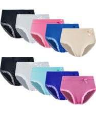 5 / 10 Pack Damen Slips Taillenslip Schlüpfer Maxislip Unterhosen Baumwolle Slip