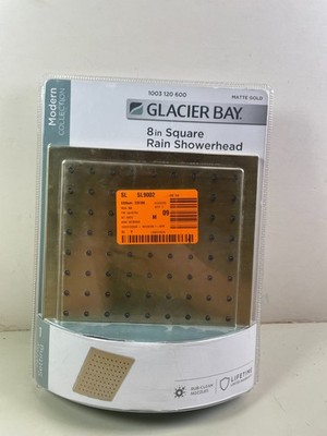Glacier Bay 1 Spray Pattern HD56081-X44405 Shower Head Matte Gold 8  1003120600
