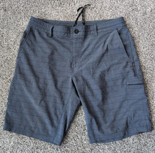 Oneill Shorts Mens 34 Blue Hybrid Flat Front Performance Cargo Board Crossover