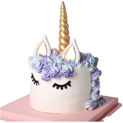 Gold Einhorn Kuchen Topper, 5 Stück Handarbeit Tortendeko Geburtstag Kuchen A...