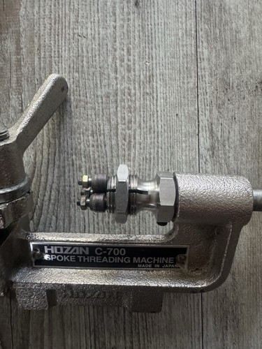 Machine Threading On Metal HOZAN C-700 Spoke Threading Machine Wheel Tool, Metal, Silver | eBay