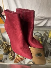 Charles by Charles David Red Heel Boots Size 8.5