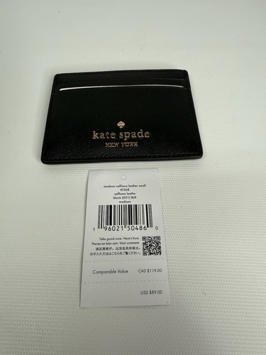 Kate Spade Matte Black Credit/Debit Card Holder - Picture 3 of 5