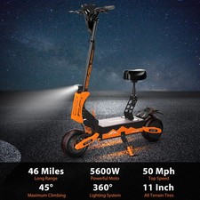 FREEBOY 11" Electric Scooter for Adult 5600W Dual Motor 50MPH 60V 27AH Foldebl8C