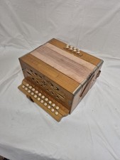 Vintage German Venezia Button Accordion, Steel Reeds, Antique Accordion