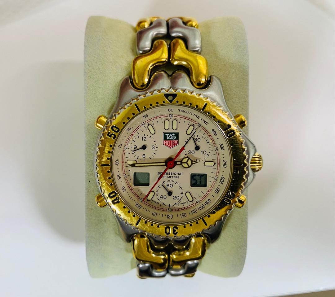 TAG Heuer プロフェッショナル 200m CG1123-0 クロノグラフ TAG Heuer SEL Cream Men's Watch - CG1123-0 for sale online