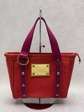 LOUIS VUITTON Antigua Cab PM RED Canvas RED