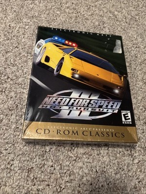 Need For Speed III 3: Hot Pursuit (PC, Win 95,98 1998) Big Box Game - New Sealed