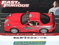 Scalextric C4592 Mazda RX7 Dom Toretto The Fast And The Furious 1/32 Slot Car