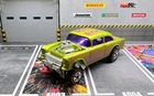 HOTWHEELS REDLINE 55 CHEVY GASSER LOOSE LIME GREEN VHTF! RARE BASE! 1:64