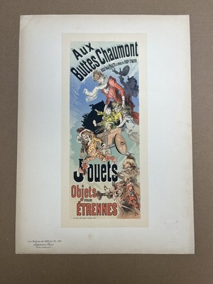 Aux Buttes Chaumont Jules Cheret 1890s Les Maitres Affiche Lithograph