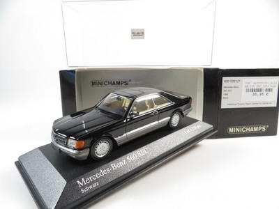 1:43 Minichamps 400035121 Mercedes Benz 560 SEC 1986 schwarz 