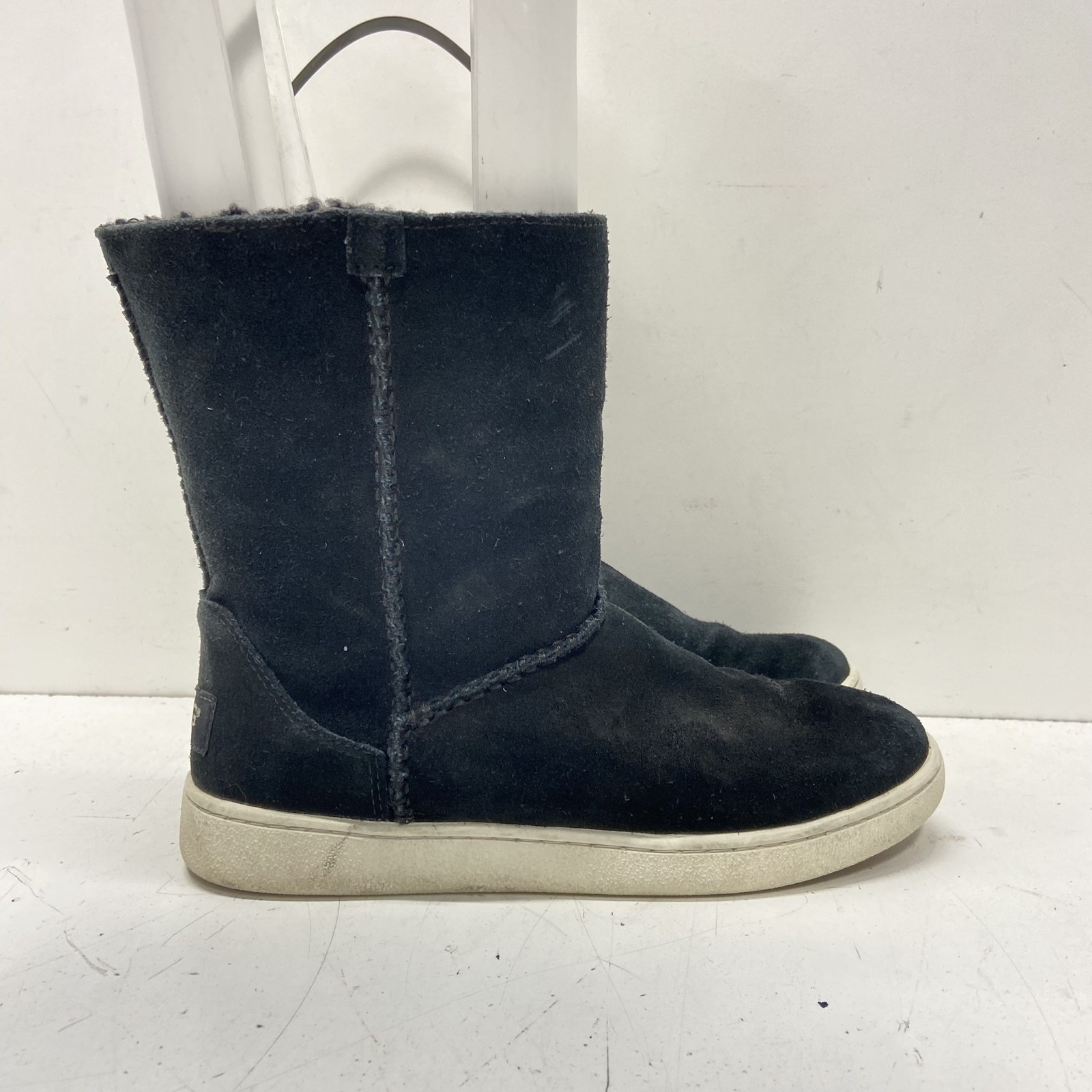 UGG Black Solid Mid-Calf Boot Boot Women's Size 7 - image 3