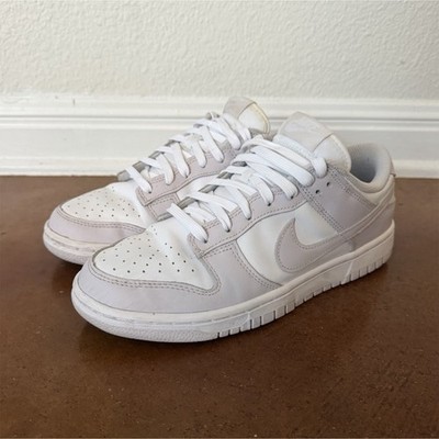 Nike Dunk Low Men s Low Top Leather Lace-Up Sneakers Lilac/White DD1503-116