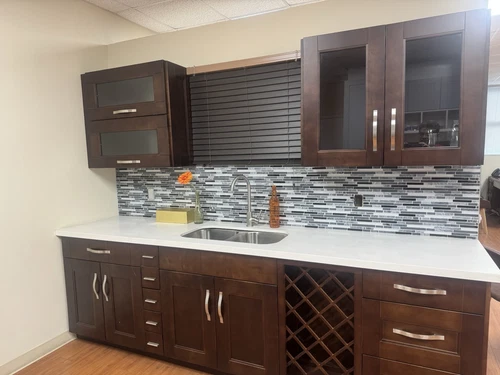 RTA Kitchen Cabinets 5 PCs 3/4Plywood UV Painted Softclosed Birch Doors