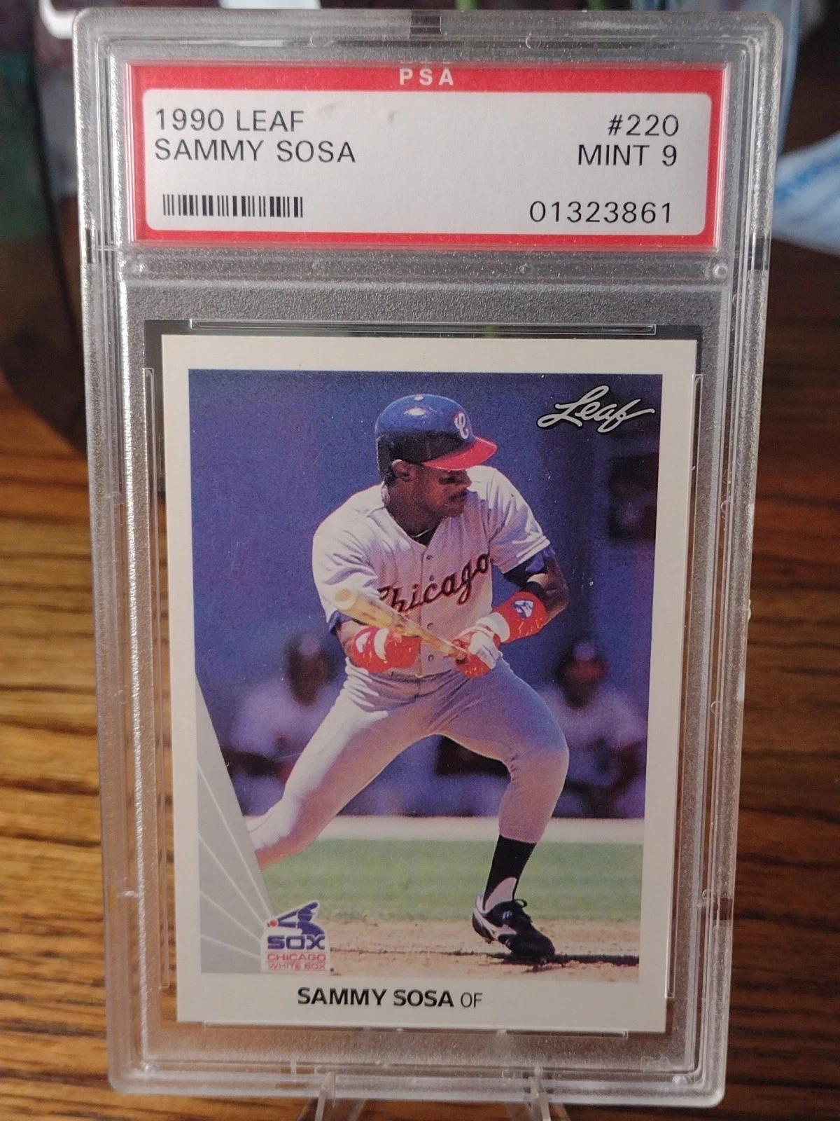 1990 Leaf - Sammy Sosa #220 (RC)