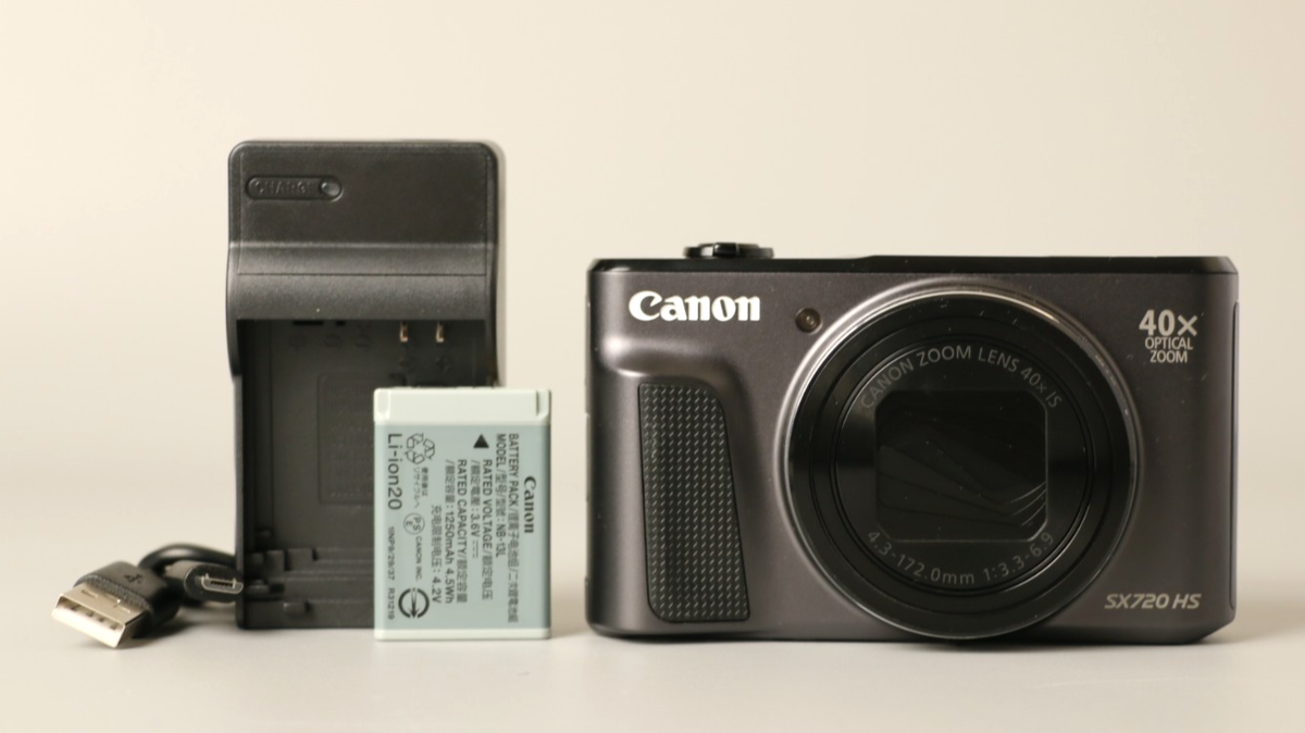 Canon PowerShot SX720 HS 20.3MP Digital Camera Black 40x Optical 