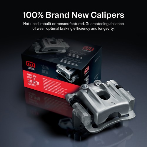 Rear Brake Caliper Rotor & Semi-Metallic Pad Kit For With Electric Parking - Picture 3 of 22