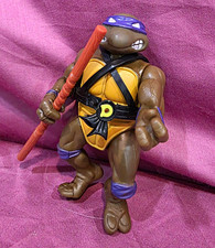 Playmates Toys TMNT Donatello Turtle Action Figure w/ Bo Staff Plastic