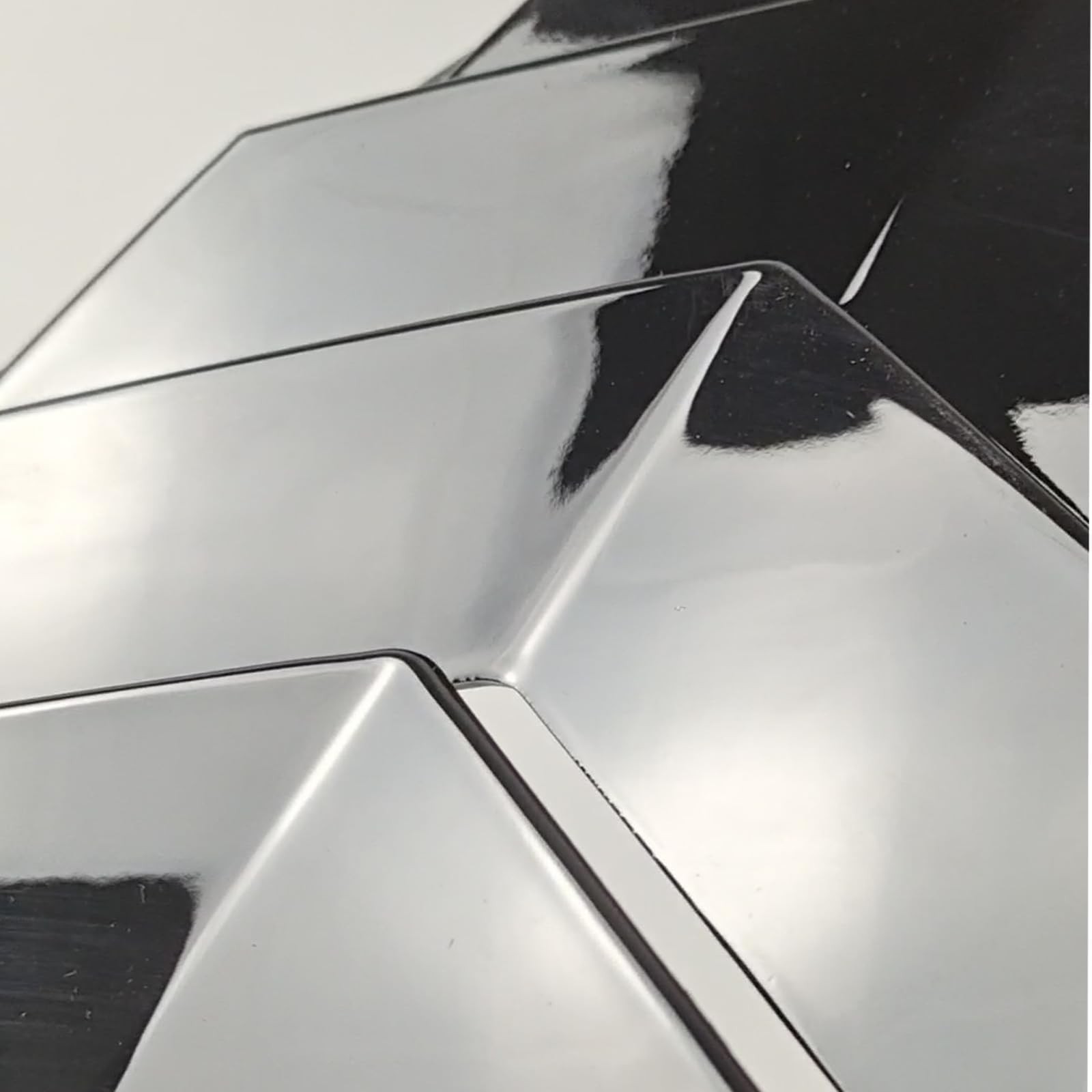 Window Louver 2Pcs Side Vent Window Louvers for Ford Mustang ABS Exterior Trim