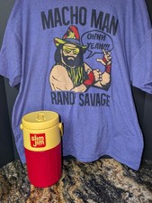 Macho Man Randy Savage Wrestling T-Shirt 100% Licensed OOOH YEAH Sizes SM - 2XL
