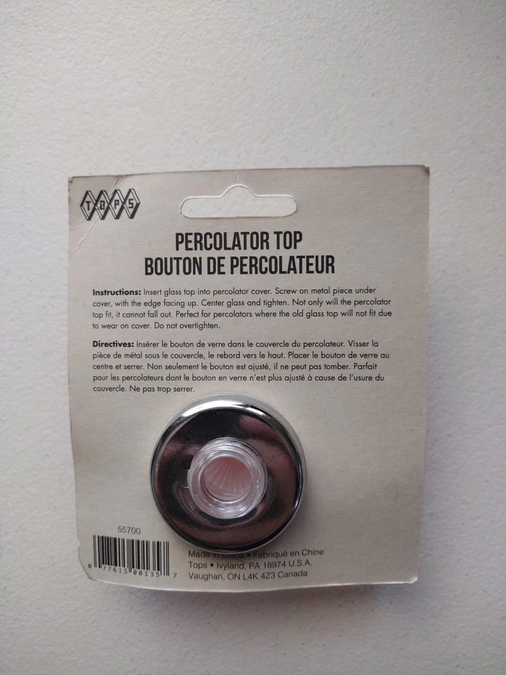 Tops Fitz-All Percolator Top de Substituição #135 13/16" a 1 1/2" NOVO - Imagem 2 de 2
