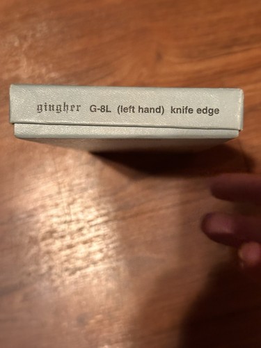 Gingher Knife-Edge G-8L Left Hand Shears Scissors Knife Edge Chrome New In Box - Picture 13 of 14