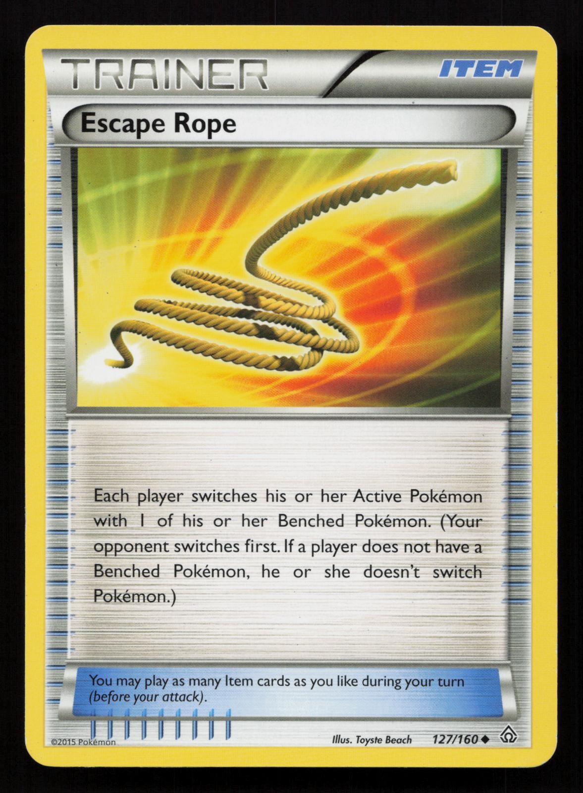Escape Rope 127/160 Uncommon Primal Clash Pokemon LP