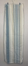 Laura ashley awning stripe curtains duck egg blue beige cotton L52" x W64" lined