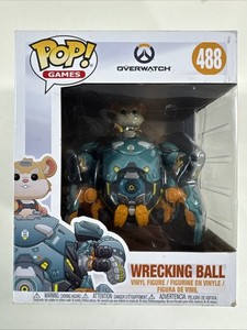レッキングボール　Funko POPGAMES!　オーバーウォッチフィギュア Amazon.com: Funko Pop! Games: Overwatch - Wrecking Ball 6