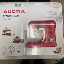 Aucma Stand Mixer,6.5-QT 660W 6-Speed Tilt-Head Food Mixer, Kitchen Electric Mix