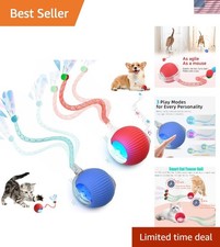Speed 2.0 Interactive Cat Toys - 2-Pack Smart Rolling Balls for Cats Dogs