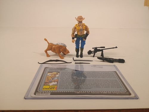 1989 Gi Joe Cobra 3.75" Gnawgahyde v1 Figure Dreadnok Poacher Complete