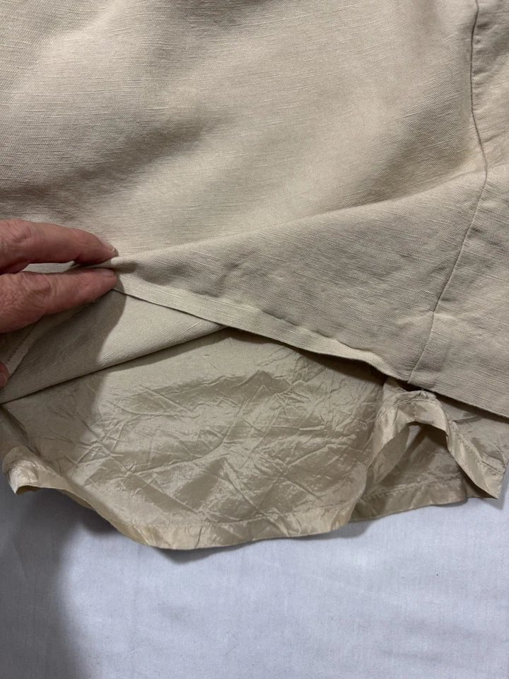 Pantalones Cortos Charter Club Allison Fit Lino Mezcla Rayón Mujer Talla 16 Foto 4 de 4