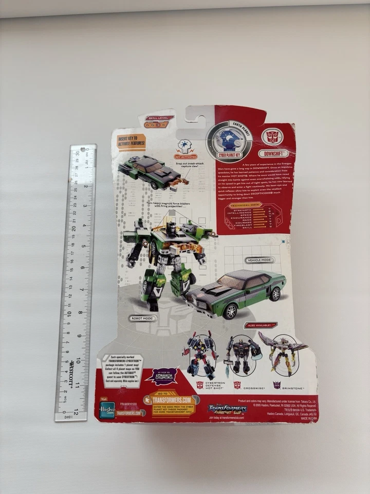 Figura Hasbro Transformer Cybertron Downshift 2005 sellada paquete sellado nueva Foto 3 de 4