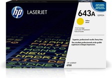 Genuine HP  643A Yellow Laser Toner Cartridge (Q5952A) - For HP LaserJet 4700