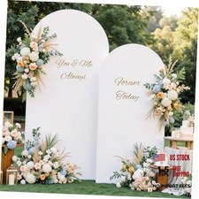 Arch Backdrop Cover, Set 6FT 7.2FT Wedding Arch Covers 6FT, 7.2FT White
