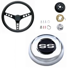 Grant Classic Style Wheel & Steering Wheel Installation Kit & Chrome Horn Button