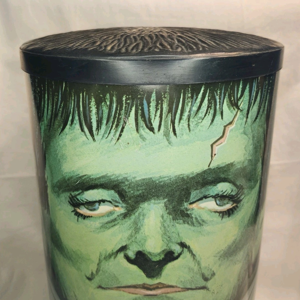 ムービースター　Cheinco ヴィンテージ　ゴミ箱　Trash Can Frankenstein Cheinco 1960's Vintage Metal Trash Can Universal