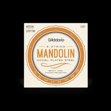 Set of D'Addario EJ67 Nickel Wound Mandolin Strings, Medium Guage 11 - 39