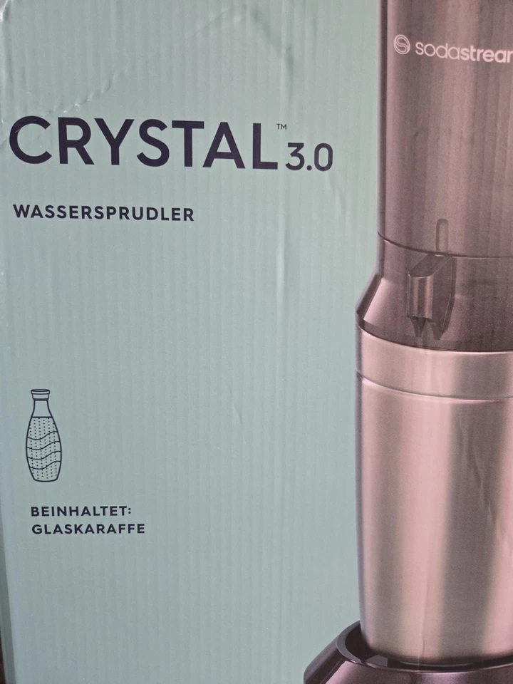 Sodastream Crystal 3.0 Trinkwassersprudler Glasflaschen Wassersprudler 0,7 Liter - Bild 2 von 4