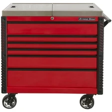 Extreme Tools 41In Tool Cart Stainless Steel Sliding Top