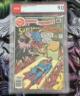 DC Comics Presents #7 1979 DC Comics Newsstand White Pages PSA 9.0