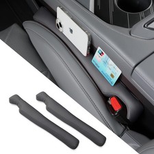 2PCS Leather Car Seat Gap Filler Organizer,Gap Plug Box for car seat Space,Fill