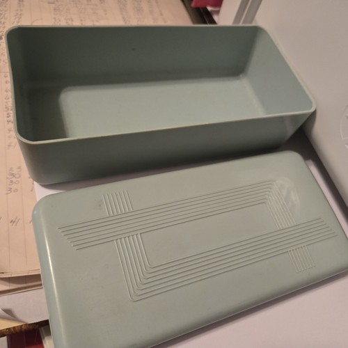 Scatola portaoggetti in plastica per macchina da cucire vintage - Foto 2 di 4